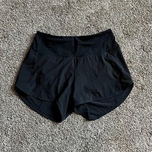 Lululemon Speed Up HR Short 4” Black Size 6